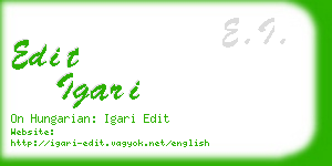 edit igari business card